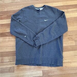 Vintage Nike Gray Crewneck Sweatshirt Y2K Embroidered Swoosh XL Logo VTG P6
